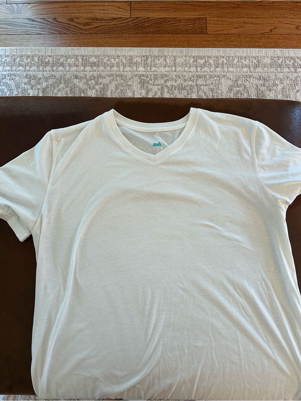Men's V-Neck Short Sleeve Tee - White